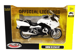Metal Speed Zone Official Licensed 1:18 BMW R1250 RT White Die-cast