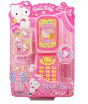 Sanrio Hello Kitty Turn Turn Phone With Screen Rotates Playset