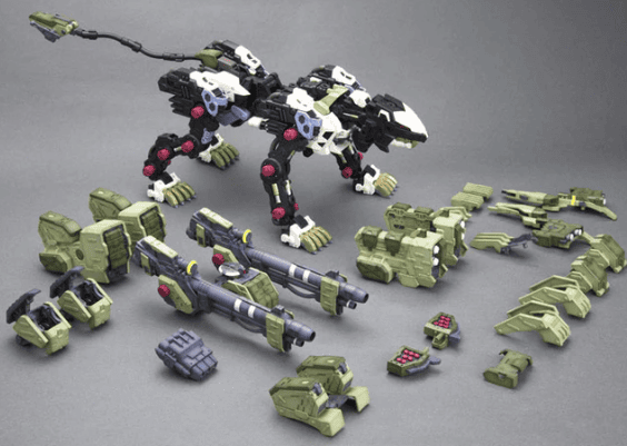 Kotobukiya 1/72 Zoids HMM RZ-041 Liger Zero Panzer (Marking Plus Ver.) (Reissue) Scale Model Kit ZD124R